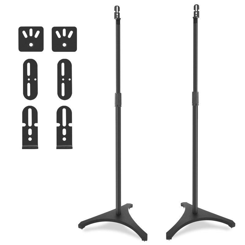 2 Packs Adjustable Height Speaker Stands