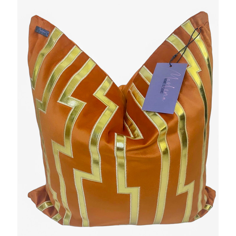 Coussin Down Down, Orange brûlé