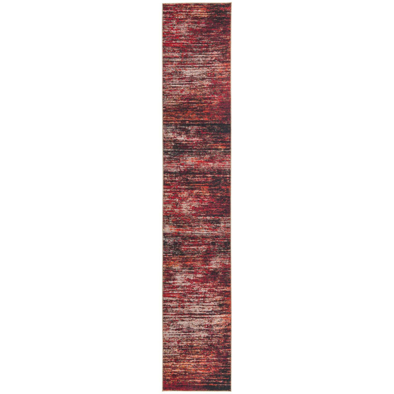 Ikhasa Chenille Abstract Indoor Rug, Runner 2'6" x 14'