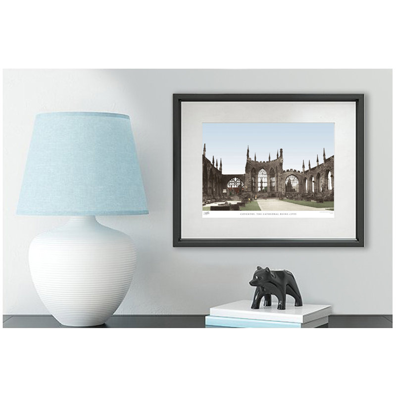 Coventry, The Cathedral Ruins C1955 - Single Picture Frame Print, 28cm H x 36cm W x 2.3cm D