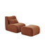 Méridienne moderne avec repose-pieds comprimé UpholsteinRecliner pour petits espaces Canapé d'appoint confortable pour salon, chambre à coucher ou appartement-106912548