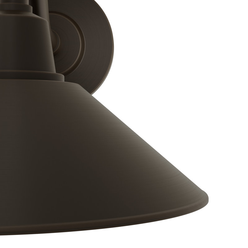 Hunter Skyflow Outdoor WeatherMax 1 Light 10 Inch Small Wall Light, 8” H x 10.25” W x 13.25” D