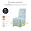 Chaise d'appoint rembourrée Colette avec roulettes-1534172660