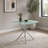 36" Square Frosted Tempered Glass Table
