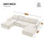 [VIDÉO] Canapé modulaire en forme de U de 110 * 72 "avec repose-pieds-1275009776