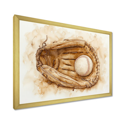 Baseball Glove Close II - Sport Baseball Wall Art