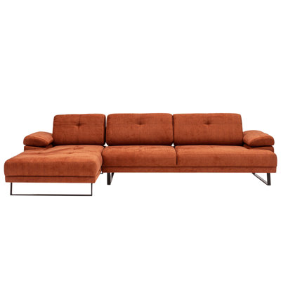 Upholstered L-Shaped Sectional Left Hand Facing