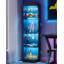 Glass Display Cabinets with Lights, Intelligent Human Sensor, Adjustable Shelves, Bookcase for Living Room, Glass Display Cupboard for Collectibles Trophy Books 