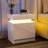 2 - Drawer Nightstand with APP Controlled LED Light and High Gloss Finish-593551373