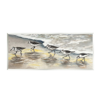«Sunlit Birds & Beach Foam», art mural par Christine Reichow