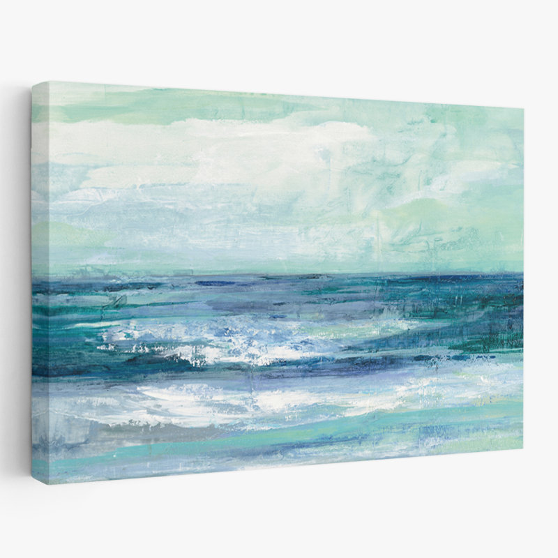 Marée - bleu, bord de mer, océan vert, H 24 po x l 16 po