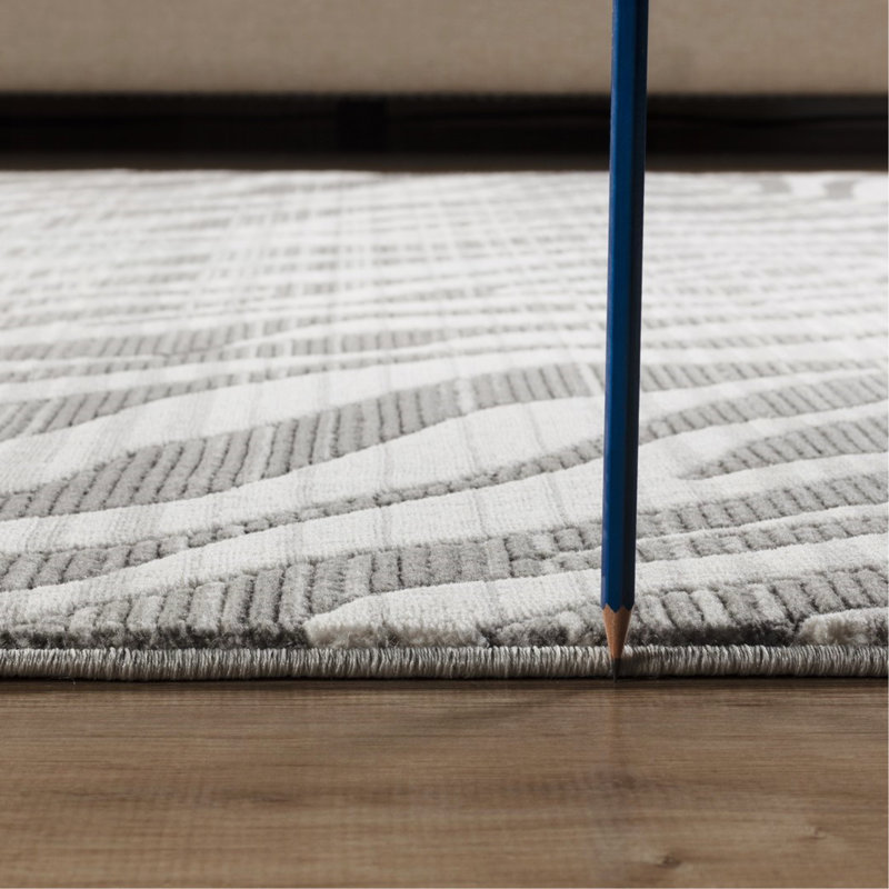 Tapis gris, Rectangle 5 pi 3 po x 7 pi 3 po