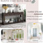 Console: Comprend 4 tiroirs et une tablette inférieure Unité rustique chic: Rehaussez le décor de votre couloir-984618583