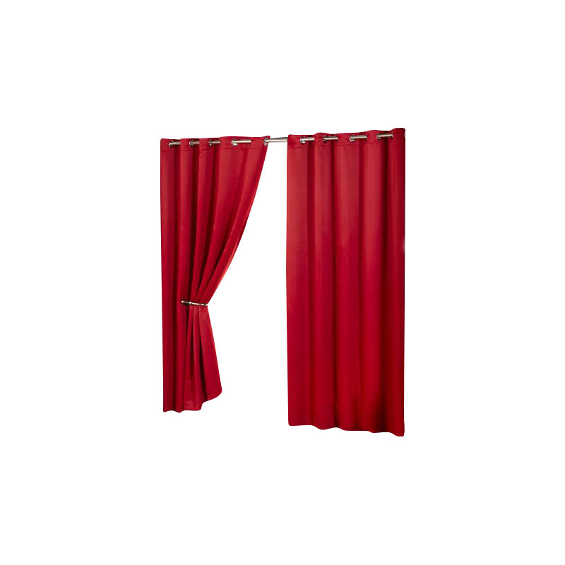 Lloyd Harbor Blackout Curtain Pair, 117 W x 137 D cm, Red