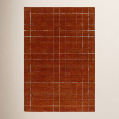 Mallory Hand-Tufted Mocha Geometric Rug