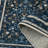 Living Room Rug 8x10 ft Dark Blue Area Rug Machine Washable Rug, Non Slip Vintage Rug Stain Resistant Indoor Large Carpet for Bedroom, Distressed Retro Floor Rug for Classroom, Dorm, Dining Room-691651241-680413489