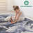 Doormat Rug Synthetic Fiber Stain Resistant Non-Shedding Abstract Light Blue Medium Pile 2' x 3'-1460234361-1460234367
