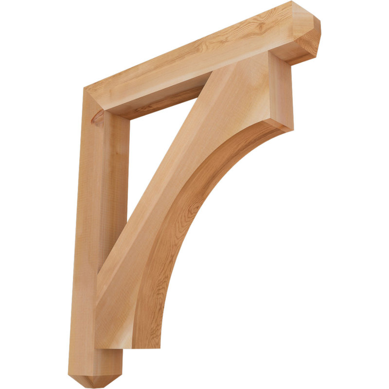 Support Westlake Craftsman, H 34 po x l 3,5 po x P 30 po, Cèdre rouge de l'Ouest, Lisse