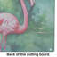Flamingo Glass Cutting Board Large