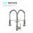 Pull Down Sprayer Brushed Nickel Single Handle Modern Kitchen Faucet For Versatile Use