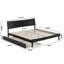 Phoenix Wood Platform Bed with Trundle-223210848-223210852