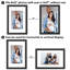 Picture Frame - Americanflat Frame with Mat - Wide Moulding - Shatter-Resistant Glass-101064372-101064365