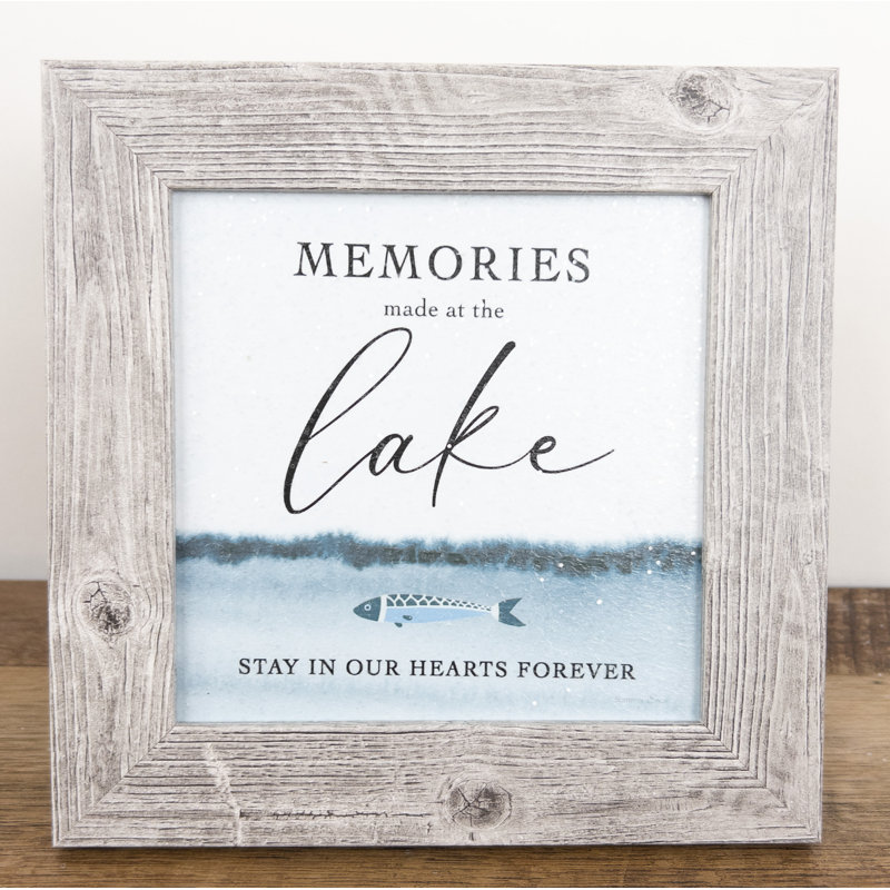 Memories Made at the Lake - impression encadrée