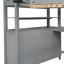 Lit mezzanine double avec bureau et tiroirs de rangement - Faites de votre chambre à coucher un espace fonctionnel élégant Contrôle de la qualité en bois de pin massif-293043698