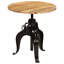 Goodwater Round Solid Wood Top Metal Base Dining Table-233498363-233498362