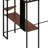 Metal Loft Bed With Shelves And Desk-1790233806