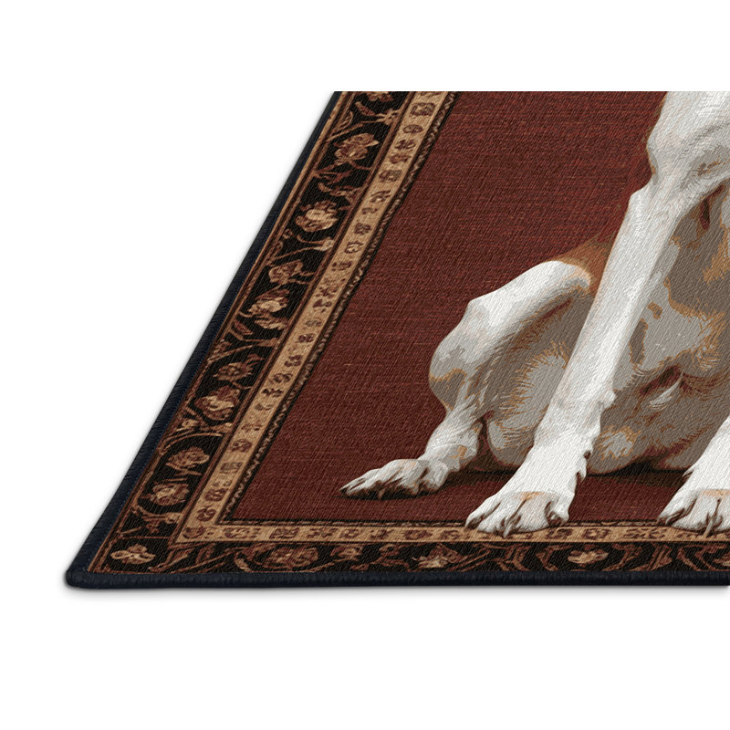  Tapis lavable Ibizan Hound Dogs, Carré 3 pi