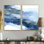 Sapphire Blue Nebula VII - art mural moderne