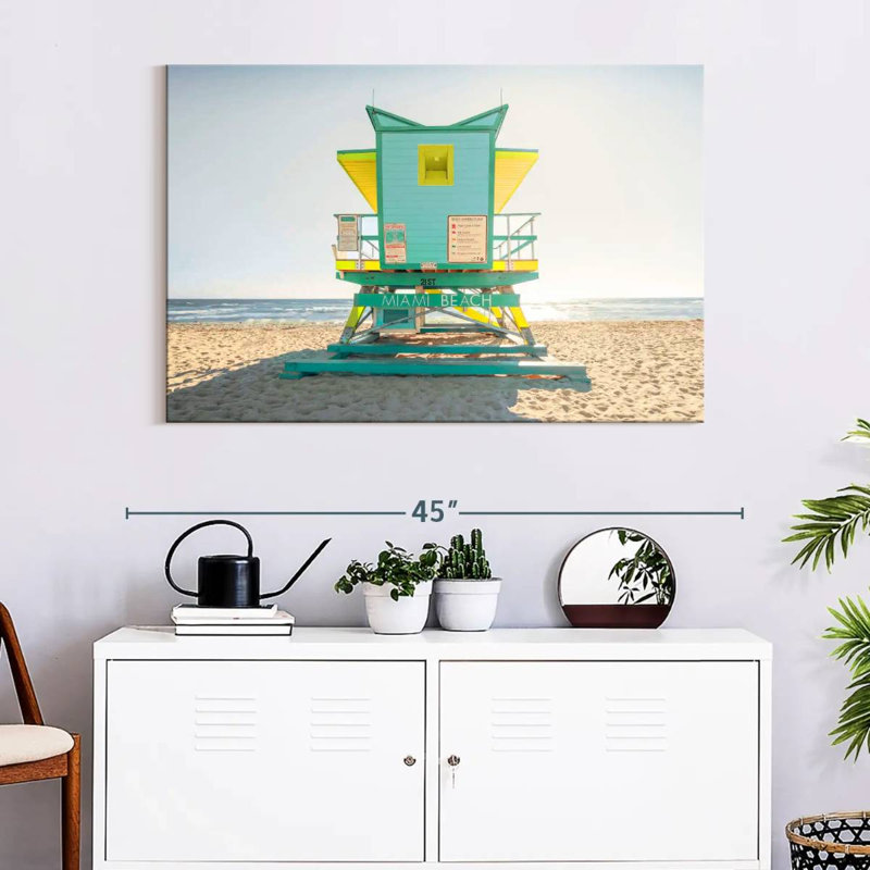Bright Lifeguard Post, 26" H x 39" W