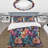 Multicolor Iridescent Luxury Floral Pattern Floral Duvet Cover-840869983