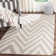 Chevron Wool Hand Woven Area Rug