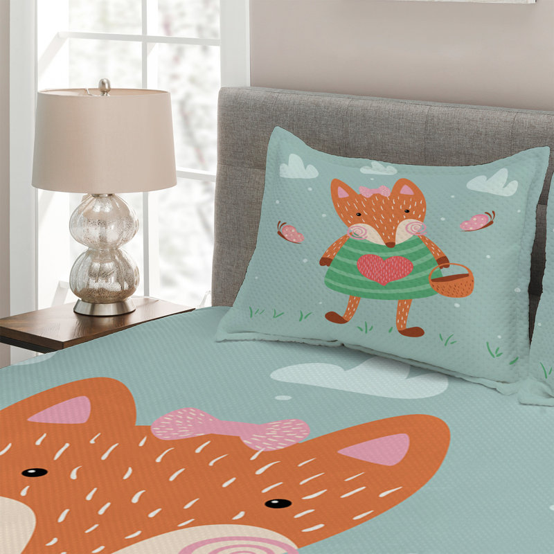 Polyester Coverlet, King Bedspread + 2 Shams