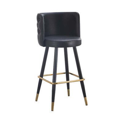 Tabouret de bar intérieur en métal capitonné