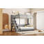 Lit escamotable double sur double avec lève-personne hydraulique et conception de bureau