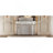47" Half-Moon Mirrored Console Table with Fluted Glass & Crystal Knob Drawer - Silver Entryway Vanity Desk for Bedroom/Dressing Room(Grey+Sliver)-1957674986
