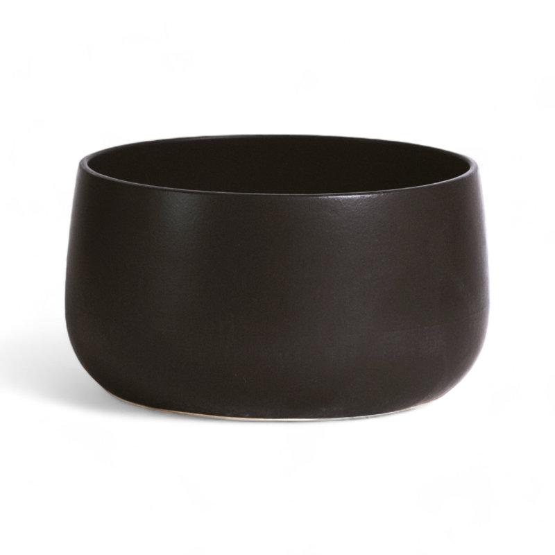 Stoneware Serving Bowl | Large 120 oz, Black