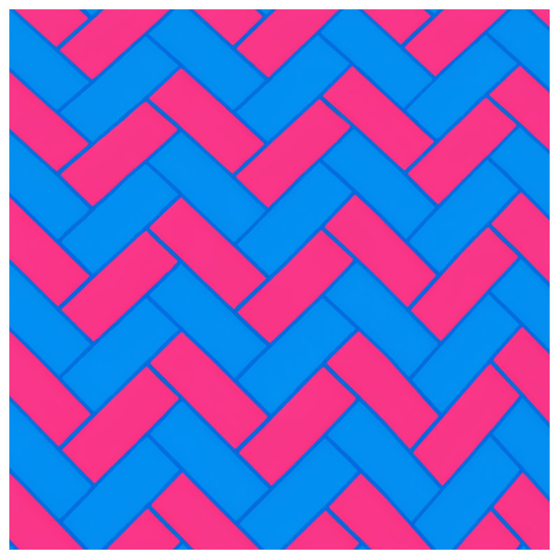 Blue Herringbone Double Sided Throw Pillows, 20 x 20 inches