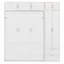 Lit escamotable mural avec armoire supérieure, tablettes et garde-robe pour une utilisation compacte et multifonctionnelle dans les petits appartements-1173013288