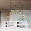 - Light Yellow Brass Caged Pendant-19276642