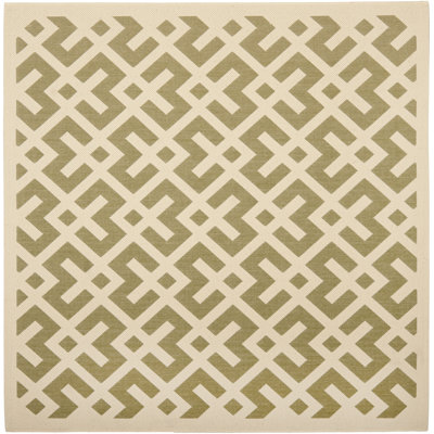 Tapis intérieur / extérieur vert / os Arneshia