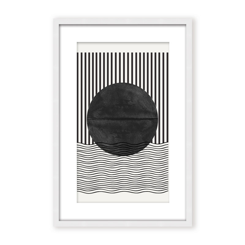 BaB No10. Print by The Miuus Studio, 48" H x 32" W x 1.125" D, Black, Framed Matted Print