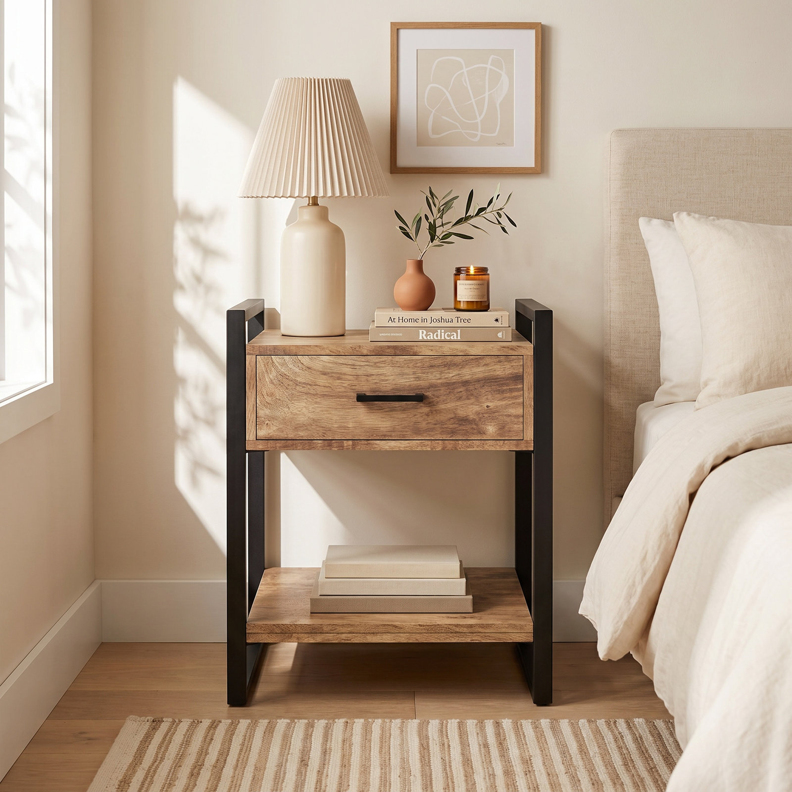 Riverside Nightstand, Natural