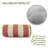 Vertical Stripe Outdoor Bolster Pillow Cover & Insert-1765178701