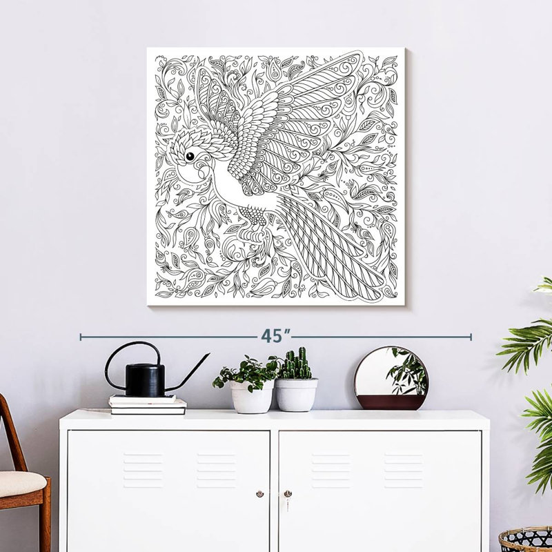 Kelan Fiery Phoenix, 30" H x 30" W