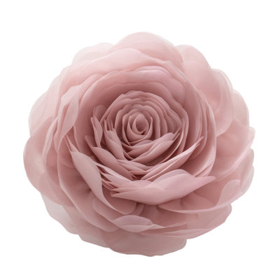 Housse de coussin décoratif décoratif à motif floral rose Simulation