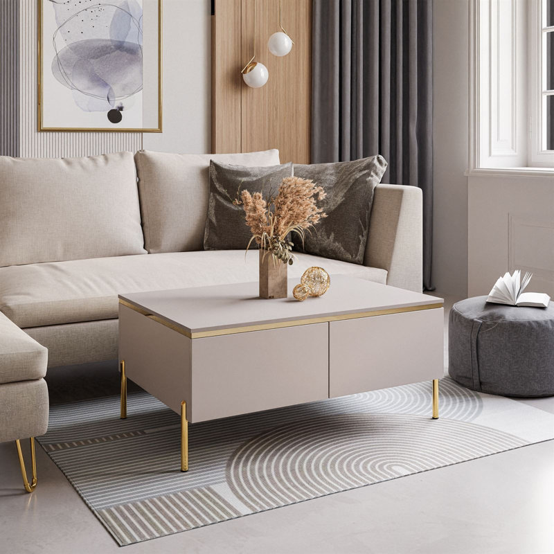 Four Leg Coffee Table with Storage